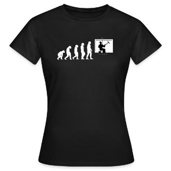 Évolution du nettoyant pour vitres - T-shirt Femme - noir - Devant - AI Model Female 172 dark (172cm)