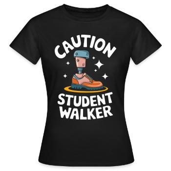 Invalidité due à l’amputation - T-shirt Femme - noir - Devant - AI Model Female 172 dark (172cm)