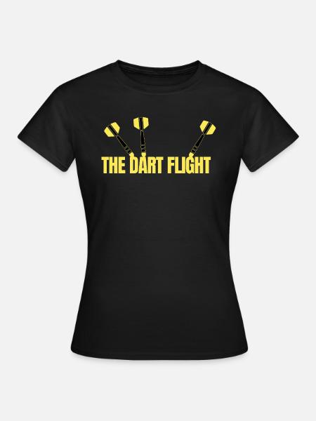 Le vol de fléchettes - Motif de fléchettes - T-shirt Femme - noir