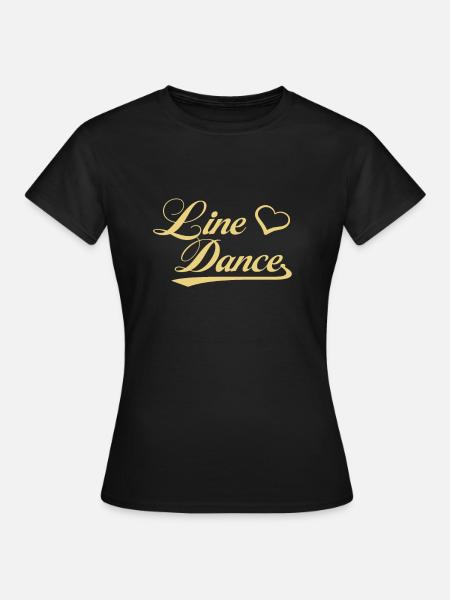 Line Dance Love Shirt - Frauen T-Shirt - Schwarz