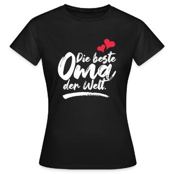 Die beste Oma der Welt - Frauen T-Shirt - Schwarz - Vorne - AI Model Female 172 dark (172cm)