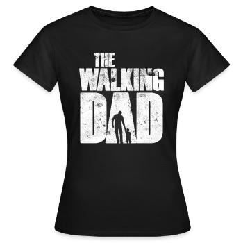 Le père walking - T-shirt Femme - noir - Devant - AI Model Female 172 dark (172cm)