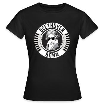 Beethoven Bonn - Frauen T-Shirt - Schwarz - Vorne - AI Model Female 172 dark (172cm)