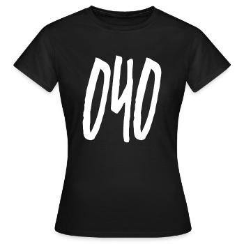 040 Indicatif régional de Hambourg - T-shirt Femme - noir - Devant - AI Model Female 172 dark (172cm)