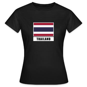 Thaïlande - T-shirt Femme - noir - Devant - AI Model Female 172 dark (172cm)
