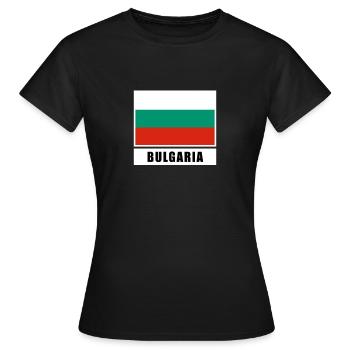 Bulgarien - Frauen T-Shirt - Schwarz - Vorne - AI Model Female 172 dark (172cm)