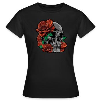 Rose Roses Rose Garden Jardinier - T-shirt Femme - noir - Devant - AI Model Female 172 dark (172cm)