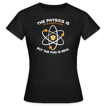 Physik Physiker - Frauen T-Shirt - Schwarz - Vorne - AI Model Female 172 dark (172cm)