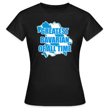 Bavière Dicton bavarois - T-shirt Femme - noir - Devant - AI Model Female 172 dark (172cm)