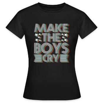 Faites les garçons pleurer - T-shirt Femme - noir - Devant - AI Model Female 172 dark (172cm)