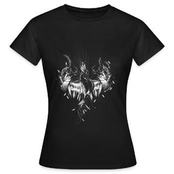 Phoenix des cendres - T-shirt Femme - noir - Devant - AI Model Female 172 dark (172cm)