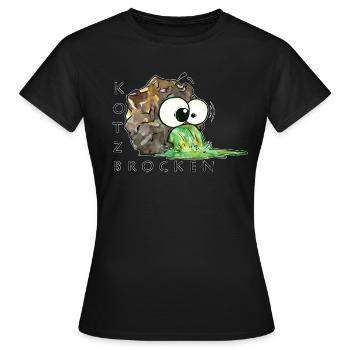Morceaux de vomi - T-shirt Femme - noir - Devant - AI Model Female 172 dark (172cm)