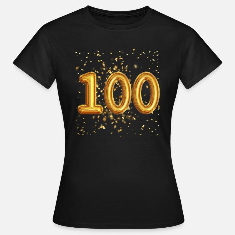 100 ans de conception de ballons - T-shirt Femme - noir