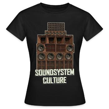Culture Soundsystem - T-shirt Femme - noir - Devant - AI Model Female 172 dark (172cm)