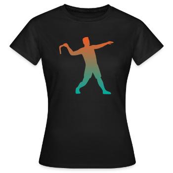Bumerang Werfen Sportbumerang Werfer Geschenk - Frauen T-Shirt - Schwarz - Vorne - AI Model Female 172 dark (172cm)