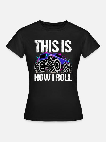Rollender Monstertruck Abenteuer Drang - Frauen T-Shirt - Schwarz