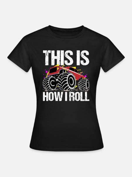 Dynamisches Monster Truck Abenteuer - Frauen T-Shirt - Schwarz