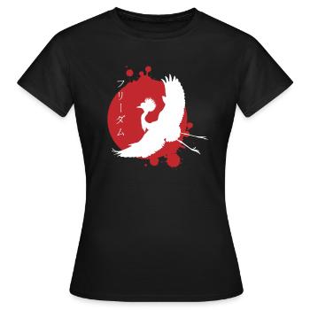 Crane Dynamics & Characters Art - Women's T-Shirt - black - Front - AI Model Female 172 dark (172cm)