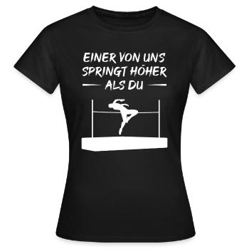 Notre rebond surpasse le vôtre - T-shirt Femme - noir - Devant - AI Model Female 172 dark (172cm)