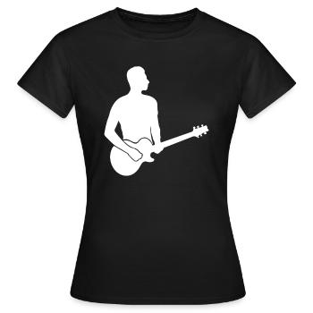 Gitarrist Saitenkünstler Rock Solo - Frauen T-Shirt - Schwarz - Vorne - AI Model Female 172 dark (172cm)