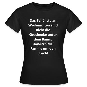 Cadeau de famille pour la fête de l’amour - T-shirt Femme - noir - Devant - AI Model Female 172 dark (172cm)