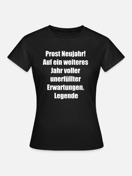 Silvestergeschenk - Frauen T-Shirt - Schwarz