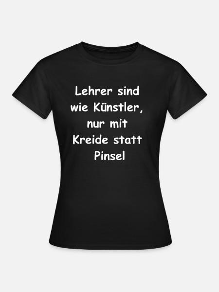 Lehrer-Leidenschaft Geschenk - Frauen T-Shirt - Schwarz