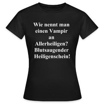Geschenkidee für Vampire - Frauen T-Shirt - Schwarz - Vorne - AI Model Female 172 dark (172cm)