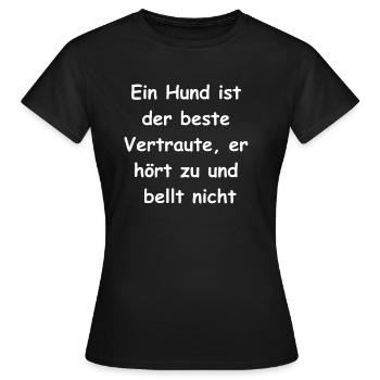 Mein treuer Begleiter - Frauen T-Shirt - Schwarz - Vorne - AI Model Female 172 dark (172cm)