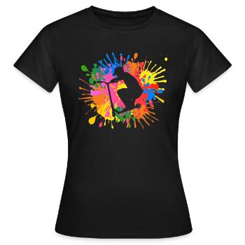 Stunt Scooter - Frauen T-Shirt - Schwarz - Vorne - AI Model Female 172 dark (172cm)