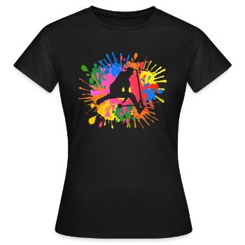 Stunt Scooter - Frauen T-Shirt - Schwarz - Vorne - AI Model Female 172 dark (172cm)