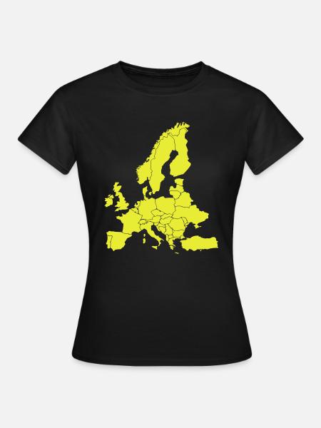 Europa - Vrouwen T-shirt - zwart