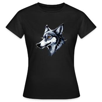 Grey Wolf - Women's T-Shirt - black - Front - AI Model Female 172 dark (172cm)