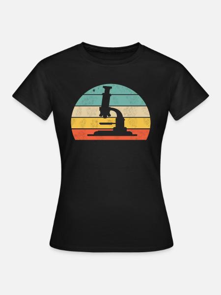 Mikroskop - Frauen T-Shirt - Schwarz
