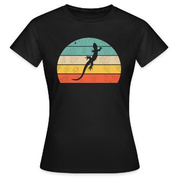 Gecko - T-shirt Femme - noir - Devant - AI Model Female 172 dark (172cm)