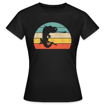caméléon - T-shirt Femme - noir - Devant - AI Model Female 172 dark (172cm)