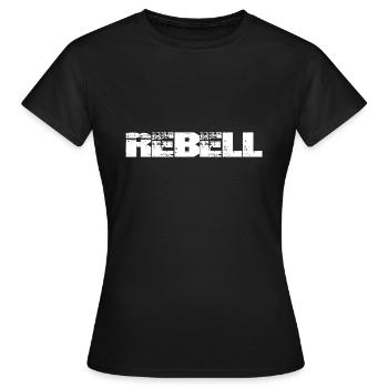 Rébellion, rébellion! Cadeau chemise rebelle - T-shirt Femme - noir - Devant - AI Model Female 172 dark (172cm)
