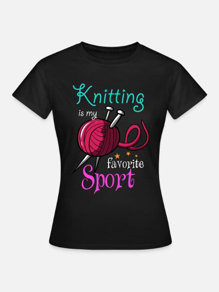 Stricken - Frauen T-Shirt - Schwarz
