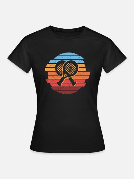 Padel Tennis Padel Player Vintage Padel Tennis - T-shirt Femme - noir
