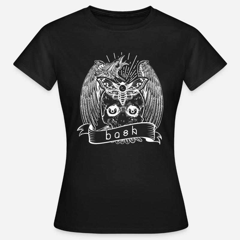bash shell linux - Frauen T-Shirt - Schwarz