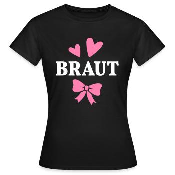 Braut Junggesellinnenabschied Heirat Hochzeit - Frauen T-Shirt - Schwarz - Vorne - AI Model Female 172 dark (172cm)