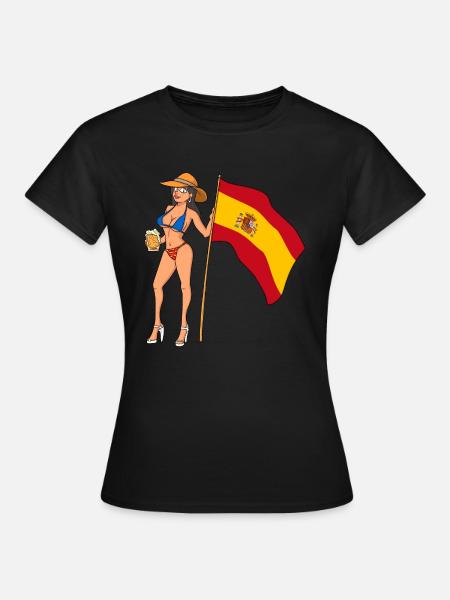 Sexy Spanierin - Frauen T-Shirt - Schwarz
