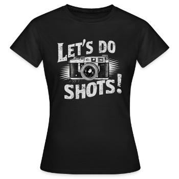 Faisons des photos - T-shirt Femme - noir - Devant - AI Model Female 172 dark (172cm)