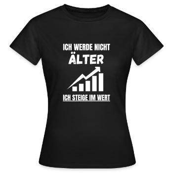 Lustiges Alter Geschenk Rente - Frauen T-Shirt - Schwarz - Vorne - AI Model Female 172 dark (172cm)