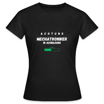 Mécatronicien en formation Profession Drôle de dicton - T-shirt Femme - noir - Devant - AI Model Female 172 dark (172cm)