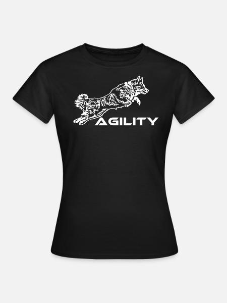 427 Australian Shepherd Agility - Koszulka damska - czarny