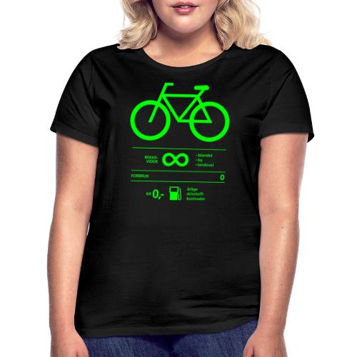 Sykkel miljø økonomi - T-skjorte for kvinner