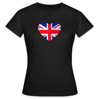 Ich liebe Großbritannien - Frauen T-Shirt - Schwarz - Vorne - AI Model Female 172 dark (172cm)