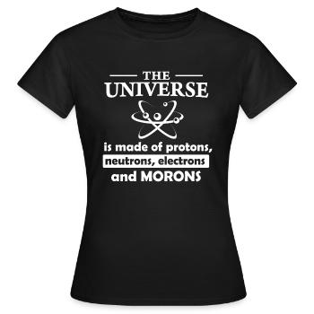 l'univers - T-shirt Femme - noir - Devant - AI Model Female 172 dark (172cm)