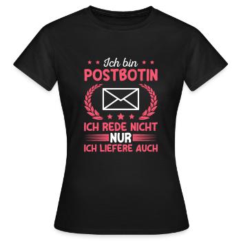 Post Paketdienst Briefträgerin Postbotin - Frauen T-Shirt - Schwarz - Vorne - AI Model Female 172 dark (172cm)